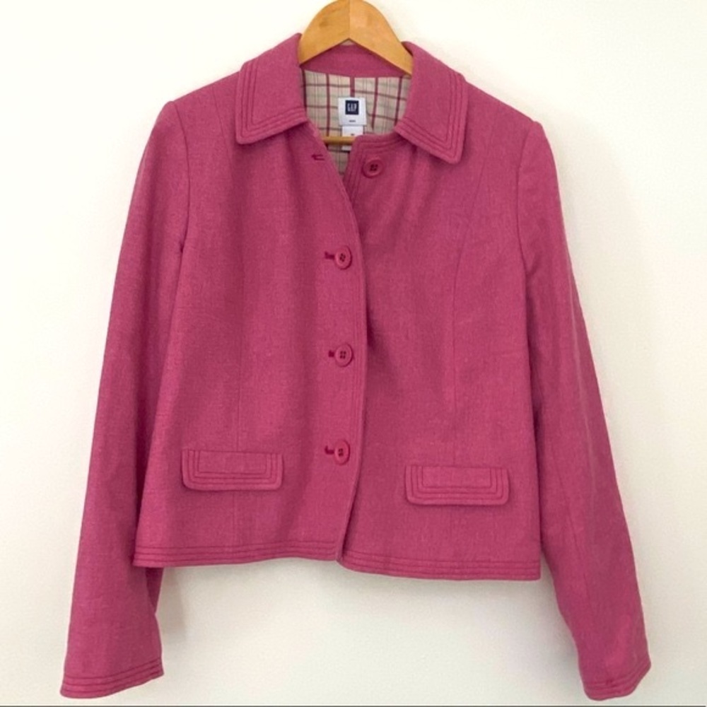 Gap Women’s Cropped Wool Blazer Sz 12